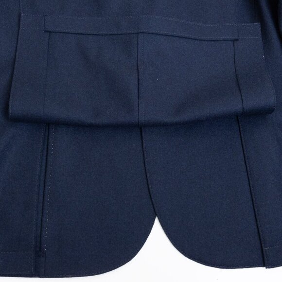 ELEVENTY Sports Jacket Navy Wool Coat Elbow Patch Two Button Blazer US 40 EU 50 - Picture 10 of 15